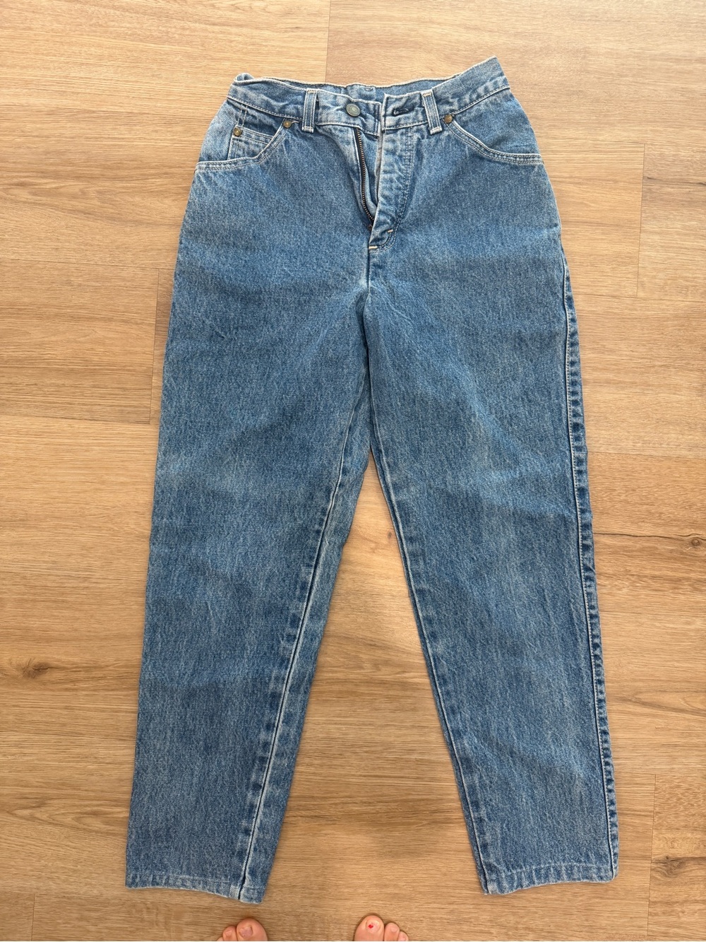 Vintage Levi's High-Rise Tapered Blue Denim Jeans